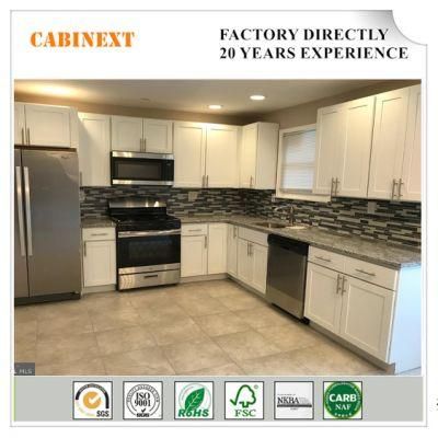 Customized European Style Frameless Oak Wooden Kitchen Base Cabinet