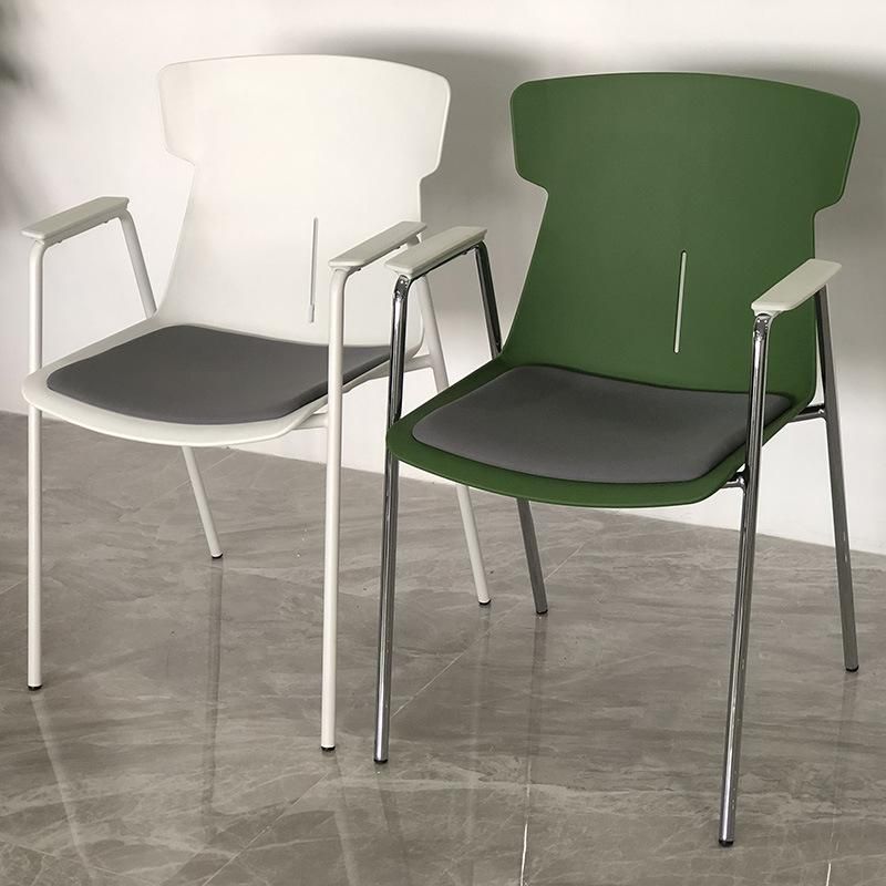 Modern Dining Chairs Set of 4 Nordic Style Colorful Full PP Plastic Chairs for Dining Room