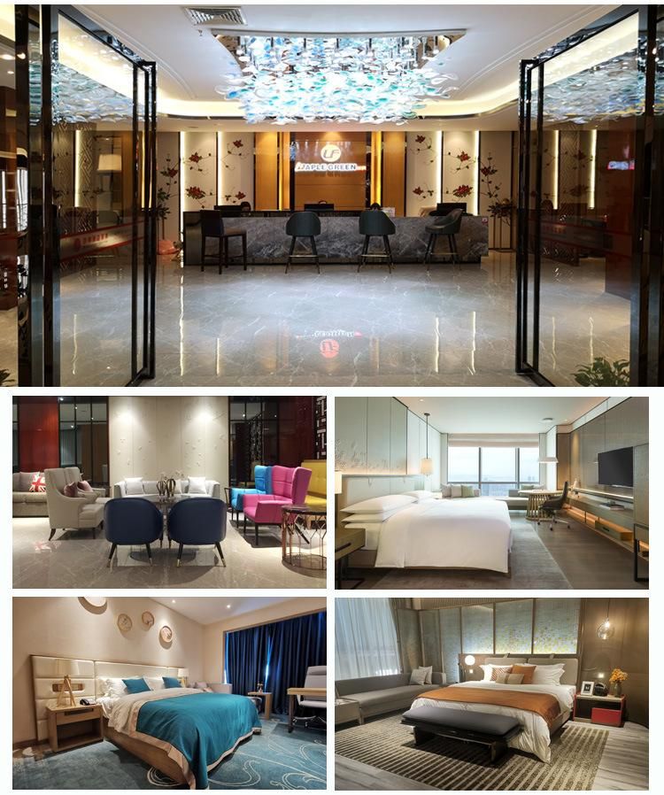 Customized Modern Wooden Luxury Bedroom Set 4 Star 5 Star Villa Apartment Resort Hotel Room Furniture