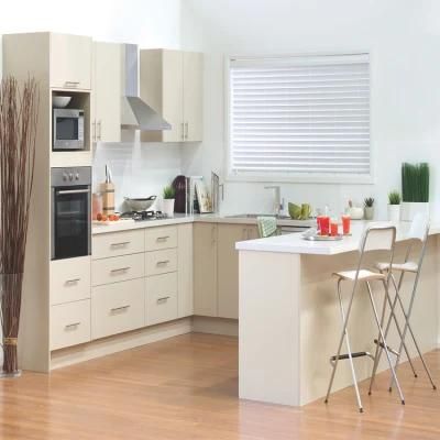 Simple Complete Sets Wood Kitchen Cabinets Furniture Design Modern Flat Pack Kitchen Cabinet with Appliances