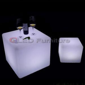 LED Cube Chair Waterproof Hotel Bar Stools