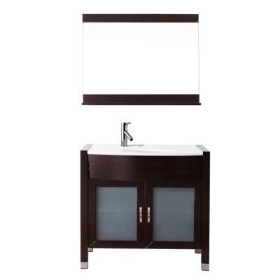 European Simple Solid Wood Floor Type Bathroom Cabinet