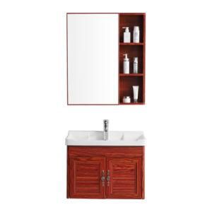 Joinin Aluminum Bathroom Vanity Cornered Bathroom Furniture with Mirror 600mm