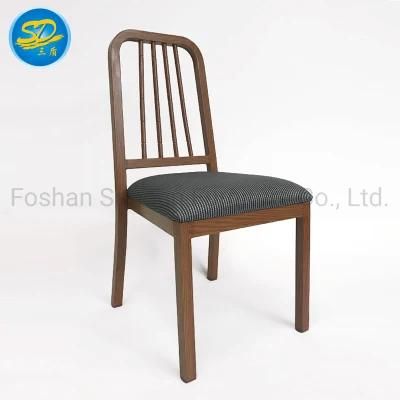 Solid Wood Grain Imitation Restaurant Chair Dining Furniture
