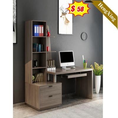 China Factory Wholesale Log Color Office School Furniture Square Storage Cabinet Study Computer Table