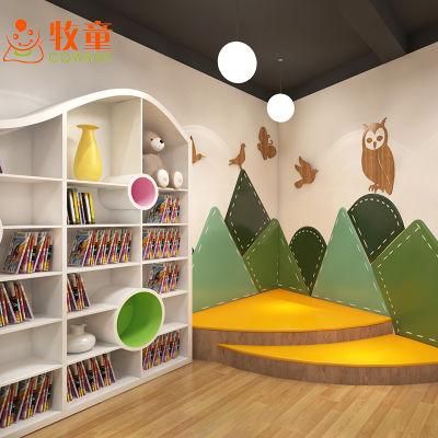 High Quality Classroom Children Bed Cabinets Wooden Furniture Kindergarten Tables Desks with Chairs for Private School