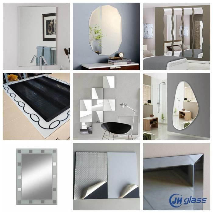 Clear Ultra Clear Float Glass Mirror Silver Mirror for Furniture Bathroom Decoration