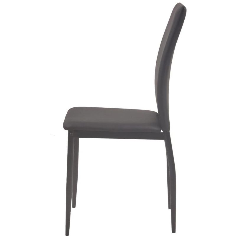 Breathable Linen Fabric Curved Back Woven Eliminate Fatigue Dining Chair