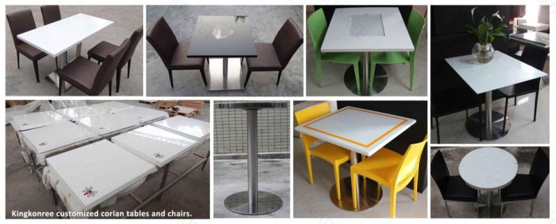 Customized Solid Surface Food Court Restaurant Table