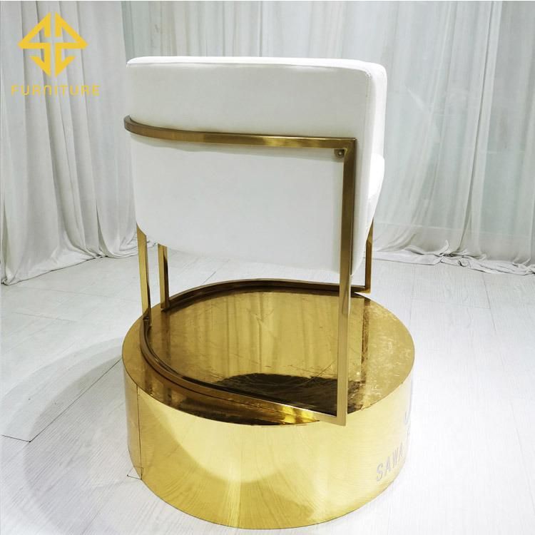 Luxury Stainless Steel Leisure Chair for Dining Room