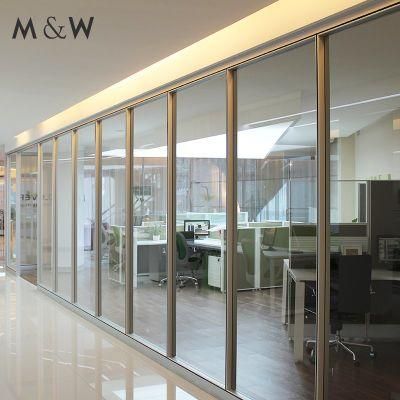 Top Fashion Office Partition Modular Modern Material Design Furniture Glass Wall Partition