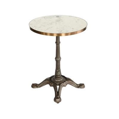 High Quality Modern Style Restaurant Furniture Metal Pedestal Tables Vintage Table