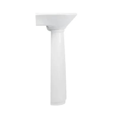Lavatory 16 Inches 42 Cm Modern Design Oval Glassy White Ceramic Small Sized Freestanding Furniture
