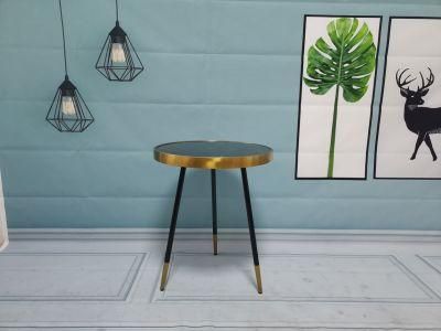 Side Table Coffee Sofa Furniture Decorative Round Corner Metal End Tea Bedside Bed Modern Side Table for Living Room Bedroom