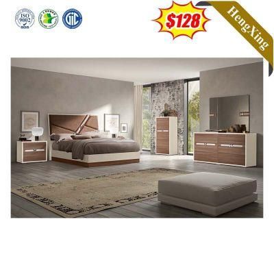 Simple Modern Factory Home Furniture Set Wardrobe Side Table Hotel Double King Size Sofa Bed
