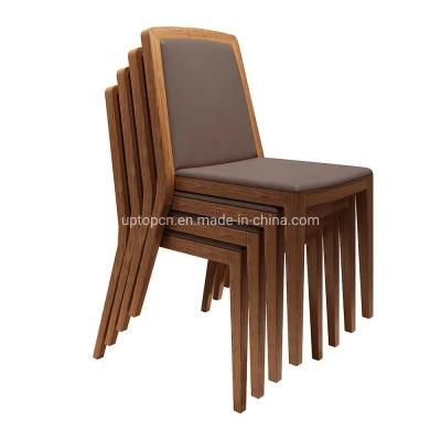 (SP-EC898) Modern Nordic Style Fabric Seat Stackable Solid Wood Leisure Chair