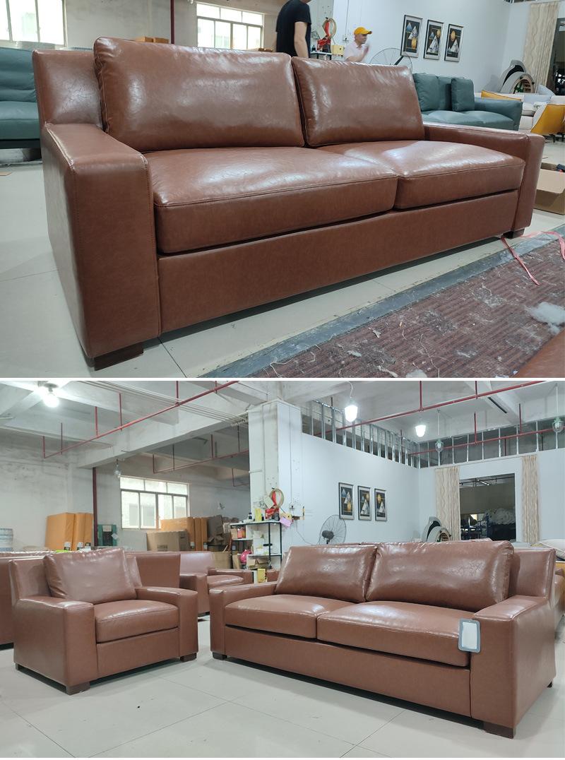 Modern Leisure Fabric Sofa Contemporary Couches Home Seating Furniture Set for Living Room
