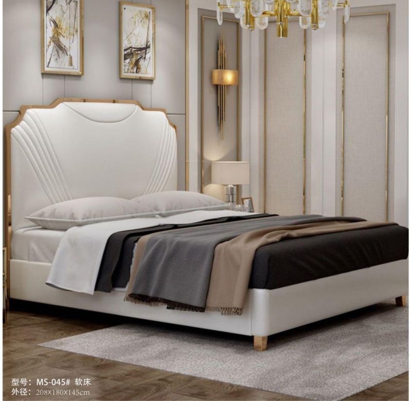 Modern Double King Size Bed Bed Frame Double Nappa Bed