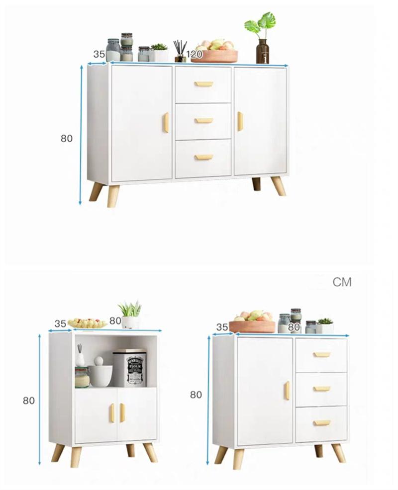 Brown Grey Color Simple Design Kitchen Cabinets Wooden Modern Home Hotel Living Room Furniture Storage Cabinet
