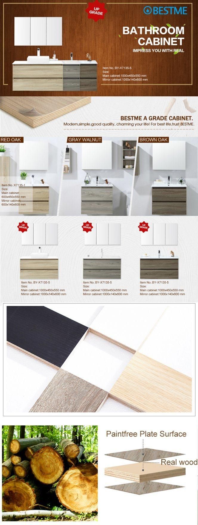American Style Hotel Use Wood Bathroom Furniture with Artificial Stone Countertop (BY-X7310-120)