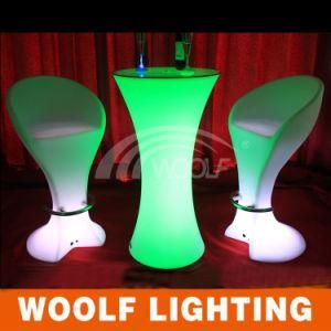 Party Colorful Plastic Lighted Outdoor LED Furniture