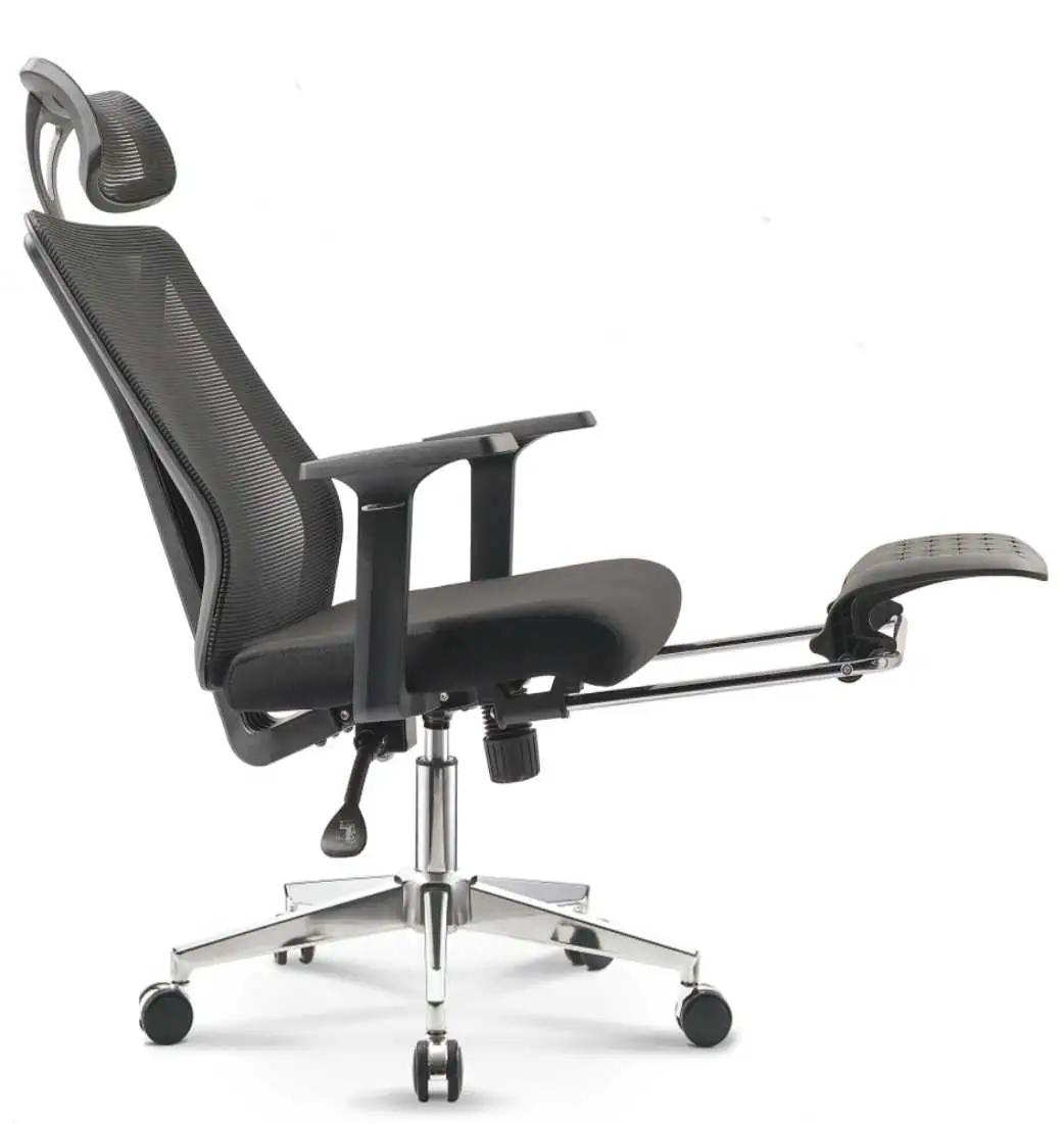 Wholesale Executive Grey Fabric High Back Adjustable Office Revolving Computer Chair Furniture