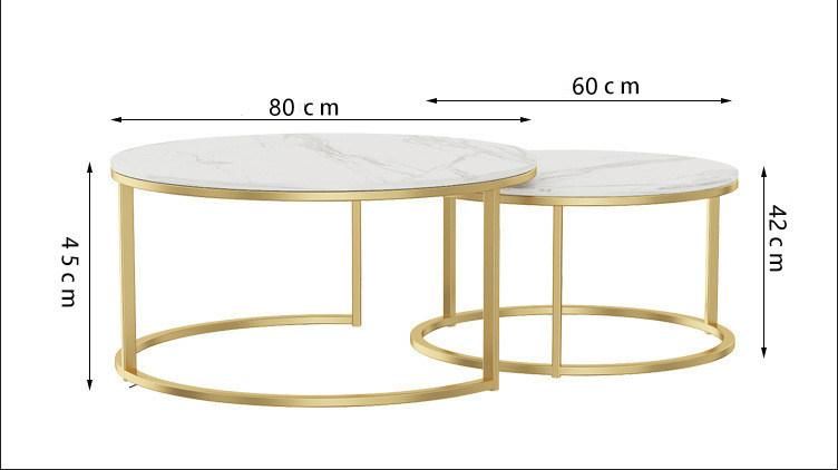 Modern Light Luxury Style Chinese Factory Wholesale Round Sofa Side End Table