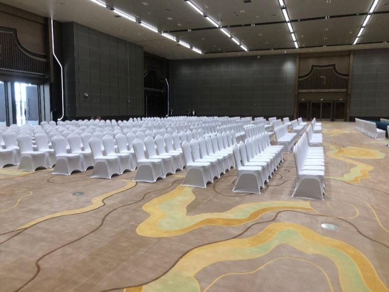 Free Sample Wholesale Cheap Stackable Hotel Wedding Used Aluminum Gold Banqueting Chairs for Sale