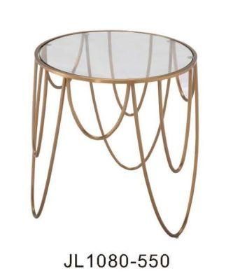 Center Coffee Furniture / Dining Table Set / Metal Glass Table