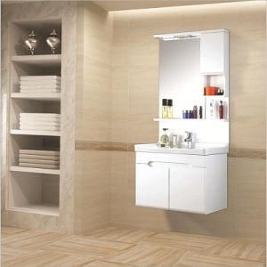 Modern Cheap Wall Mounted PVC Bathroom Vanity with Mirror