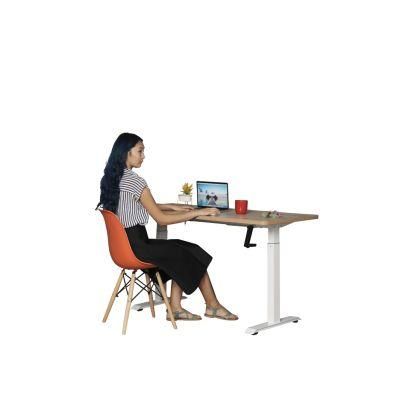 Manual Height Adjustable Black Color Table Frame Office Table