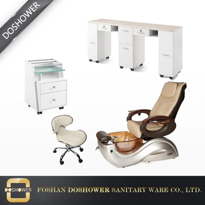 Modern Salon Manicure Table with Double Nail Table