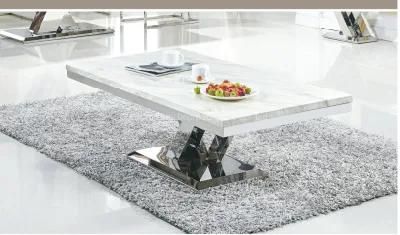 Popular Design Silver Stainless Steel Coffee Table