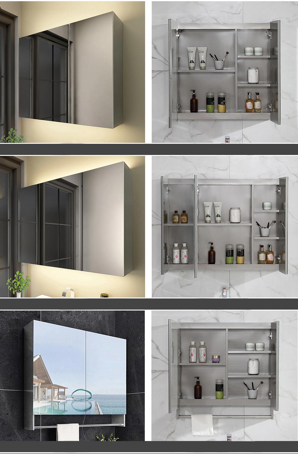 Popular Modern Design Luxury Furniture Bathroom Supplies LED Mirror Medicine Cabinet for Kitchen Bathroom