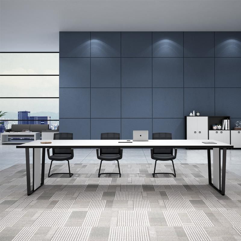 Modern Office Melamine Furniture Meeting Room Conference Table White