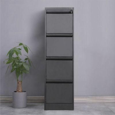 Chinese Modern Office Furniture Steel 4 Black Drawer Filing Cabinet