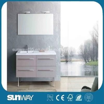 New Painting Modern MDF Bathroom Furniture Sw-1304