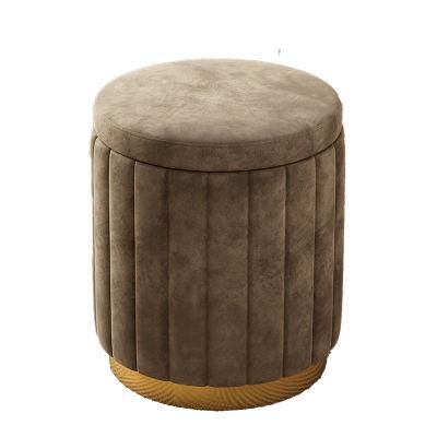 Nordic Doorway Shoe Changing Stool Home Living Room Small Sofa Stool Gray Color Dressing Room Modern Make up Stools