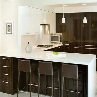 New Modern Glossy Wooden Kitchen Furniture Kitchen Cabinet
