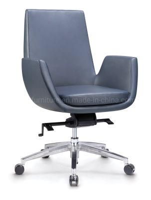 Zode Modern High Quality OEM Fluxury MID Back Ergonomic Leather Office Computer Chair