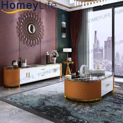 Chit-Chat Decorative Hotel Lobby Hall Marble Center Table with TV Cabinet Furniture