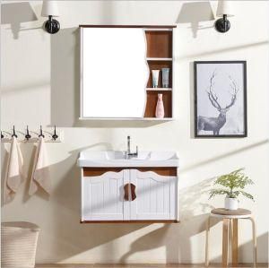 North Europe Style Modern Bathroom Furniture Vanity Oak Wood Sanitary Cabinets