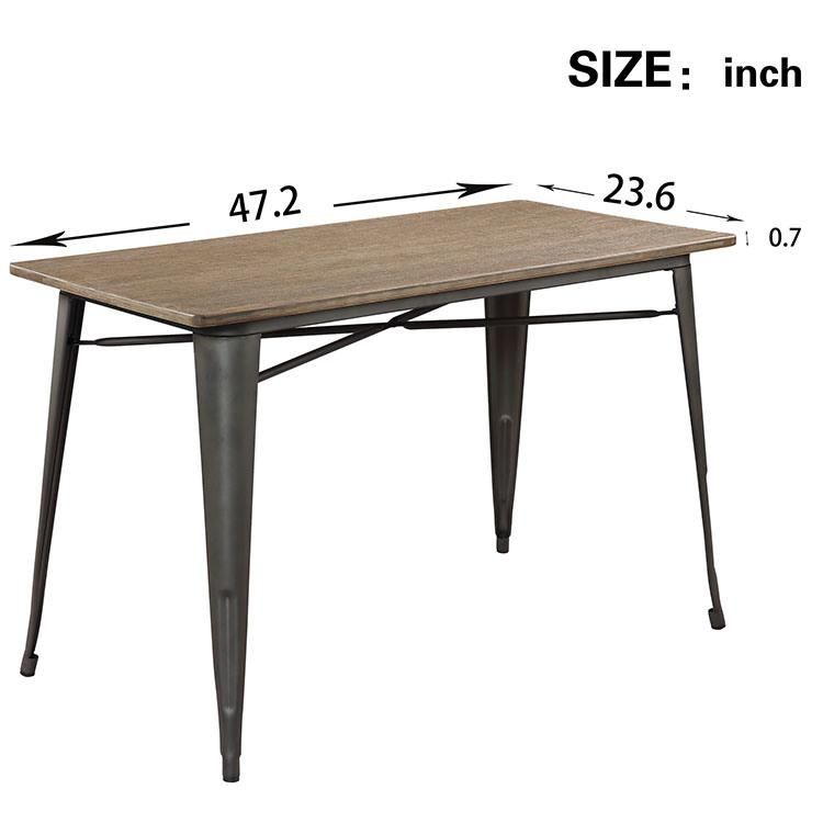 European Modern Family Solid Wood Dining Table Rectangular Table Furniture