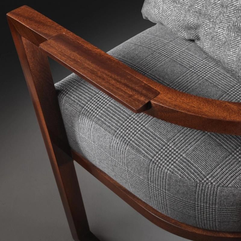 Nordic Solid Wood Furniture Hotel Guest Room Resting Chair