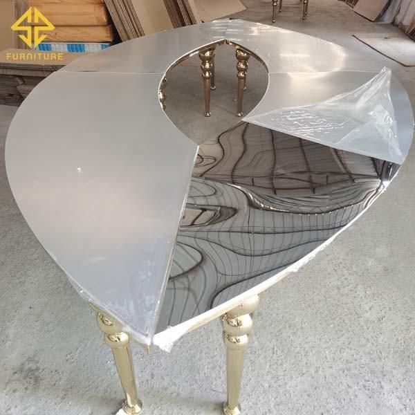 Dubai Wedding Stainless Steel Wedding Table for Event