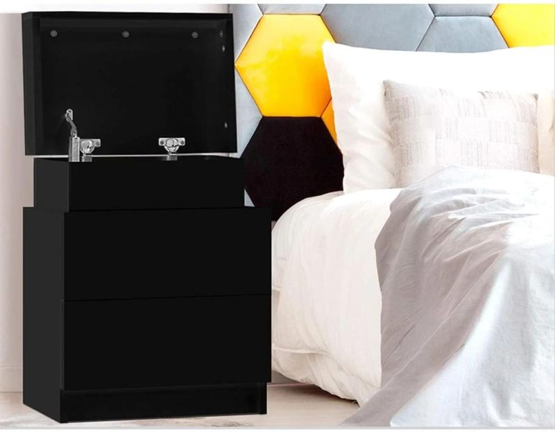 Modern Style Bedside Table Nighstand Side Table for Bedroom Living Room