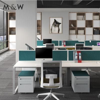 Morden Style Modern Manufacturer Furniture Frame Foshan 6 Person Workstation Office Desk
