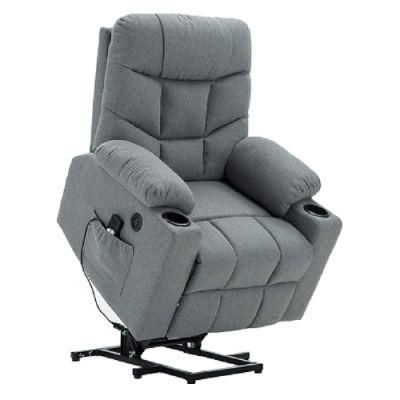 Modern Design Living Room Furniture Linen Fabric Sofa Electric Lift-up Recliner Chair for The Elderly