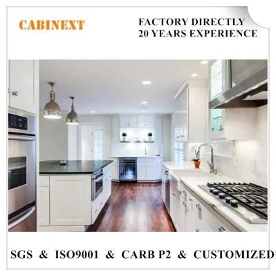Project Customization American Shaker White Modern Kitchen Cabinets High Quality