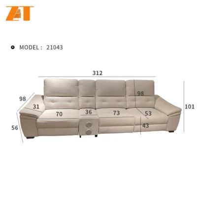 Modern Design Lounge Fabric Home Furniture Couch Living Room Recliner Sofa Set
